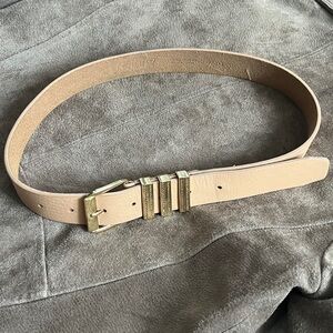J. Crew Leather Belt Gold Hardware with Rhinestones XS